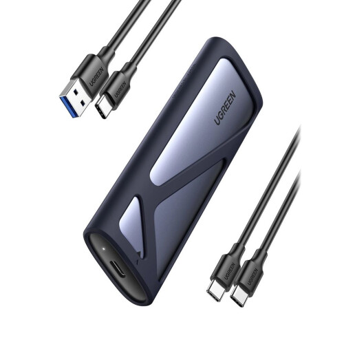 UGREEN M.2 SATA/NVMe-harddiskkabinett - Grå