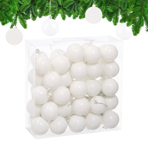 Julgranskulor set, matt & glansig finish, 50-pack 1