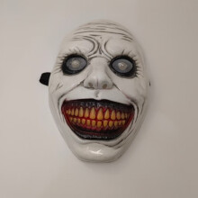 (White background) Halloween Masks Horror Exorcists White-Faced Demons Haunted Rooms Pranks Cosplay Party Props