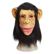 (yellow face) Halloween Latex Monkey King Brothers Masks Set with Big-Eared Ape Headgear