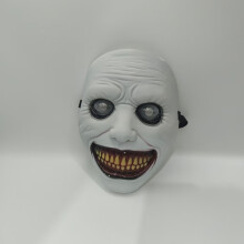 (Matte gray base) Halloween Masks Horror Exorcists White-Faced Demons Haunted Rooms Pranks Cosplay Party Props