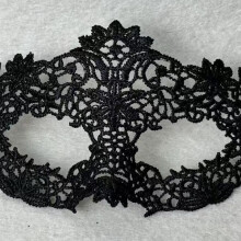 (Prom Mask 6, 22CMX11CM) Halbmaske aus goldgeprägter Spitze für Maskenball und Halloween