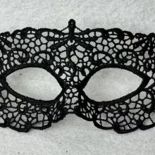 (Prom Mask 2, 22CMX11CM) Halbmaske aus goldgeprägter Spitze für Maskenball und Halloween