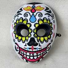 (Butterfly Mask) Mexican Halloween Skull Mask Digital Print Cosplay Party Decoration Atmosphere Ghost Face