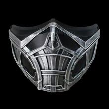 (Resin Scorpion Antique Silver 13*16cm) Resin Hannya Mask Masquerade Devil Japanese Demon King Hundred Demons Halloween Costume Props