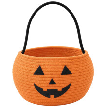 (1 Pcs) Halloween-Körbe für Kinder, Kürbis-Süßigkeiteneimer
