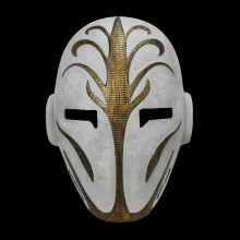 (Resin Star Wars MW2 White 21*27cm) Resin Hannya Mask Masquerade Devil Japanese Demon King Hundred Demons Halloween Costume Props