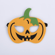 (Pumpkin; as needed) Felt Halloween Masks Decorations Custom Made Cartoon Face Masks for Kids Costume Party Supplies