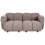 Beliani Modular Sofa 2 Seater MAKSABERG Fabric Taupe 1