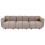 Beliani Modular Sofa 3 Seater MAKSABERG Fabric Taupe 1