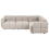 Beliani Modular Corner Sofa 4 Seater MAKSABERG Fabric Beige Left Hand 1