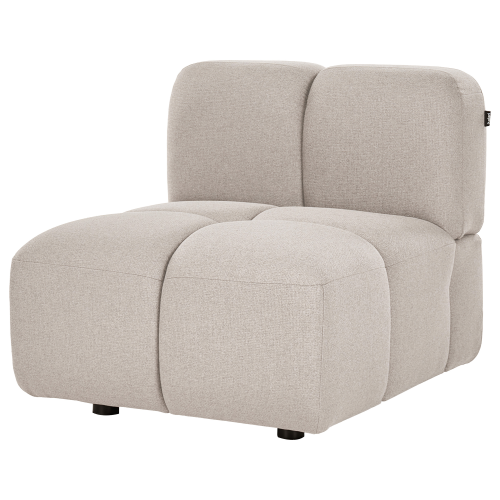 Beliani 1-Seat Section MAKSABERG Fabric Beige