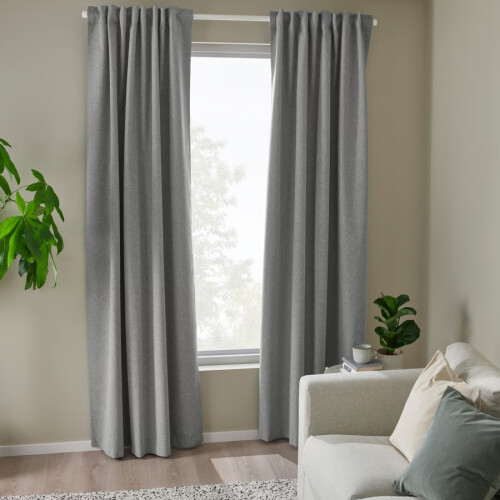 IKEA ROSENMANDEL Curtain Pair 135x250 1