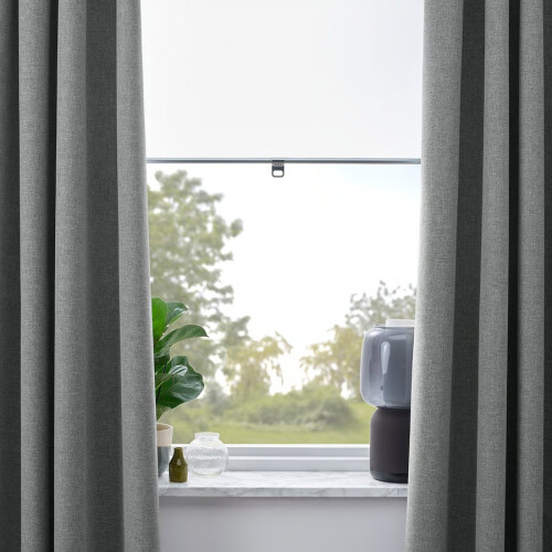 IKEA ROSENMANDEL Curtain Pair 135x250 2