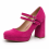 (39, Fuchsia) Mary Janes Shoes Size 34-42 3