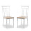Set Of 2 Coast White Dining Chairs 2