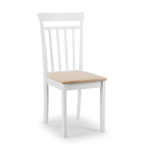 Set Of 2 Coast White Dining Chairs 2