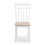 Set Of 2 Coast White Dining Chairs 4