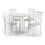 Set Of 2 Coast White Dining Chairs 5