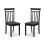 Set Of 2 Coast Black Dining Chairs 2