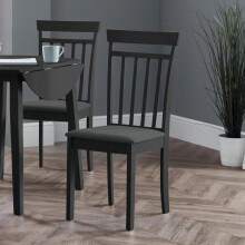 Set Of 2 Coast Black Dining Chairs