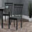 Set Of 2 Coast Black Dining Chairs 1