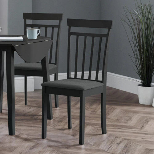 Set Of 2 Coast Black Dining Chairs