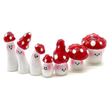 35 Pièces Champignons pour L'Artisanat Petits Champignons de Jardin Féerique Minuscule Résine Champignon Décor Champignon Miniatures Statue