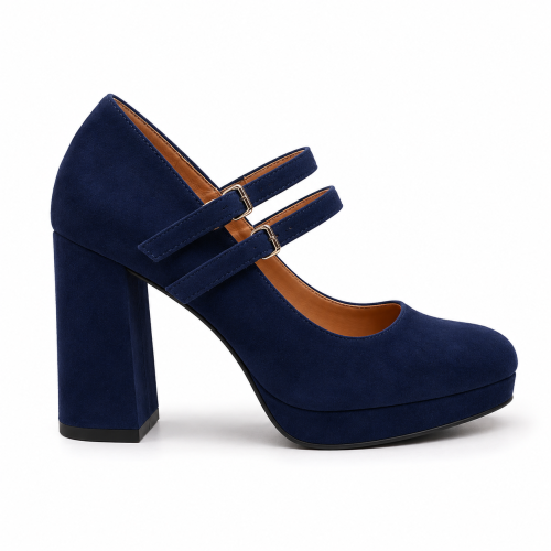 (39, Navy Blue) Mary Janes Shoes Size 34-42 1