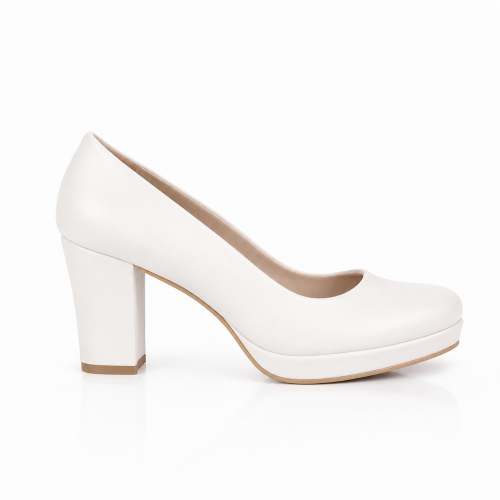 (39, White) Chunky Platform Shoes Size 34-42 1