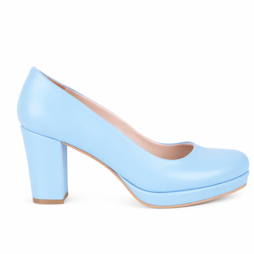 (36, Baby Blue) Chunky Platform Shoes Size 34-42 1