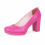 (36, Fuchsia) Chunky Platform Shoes Size 34-42 3