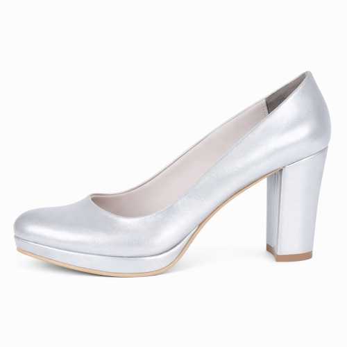 (38, Silver) Chunky Platform Shoes Size 34-42 2