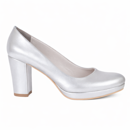 (36, Silver) Chunky Platform Shoes Size 34-42 1