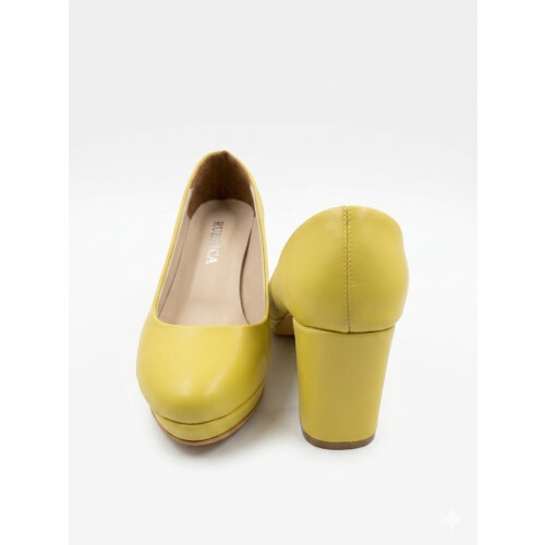 (41, Yellow) Chunky Platform Shoes Size 34-42 2