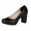 (35, Black) Chunky Platform Shoes Size 34-42 4