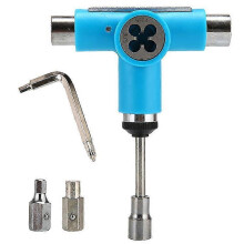 Skateboard Toolportable Skate Tools Set Long Board Repair T Tool Multifunctional Practical with Ratchet T Wrench1setblue NEW