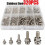 320pcs Stainless Steel Screws M2-M5 Dome Head Full Thread Right-Hand Silver for Construction & Auto 1
