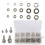 320pcs Stainless Steel Screws M2-M5 Dome Head Full Thread Right-Hand Silver for Construction & Auto 4