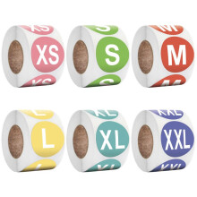 (XXL 2rolls) 500Pcs/Roll 2.5cm Size Marking Stickers Self-Adhesive Labels for Clothing Shoes Price Tags Handwrite Small Tags