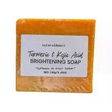 Handmade Turmeric Kojic Soap Bar, Gentle Skin Cleanser for Face and Body