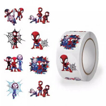Marvel Heroes Sticker Pack Cartoon Spider-Man Captain America Iron Man Avengers Stickers for Boys Waterproof Durable for Water Bottle Laptop Luggage