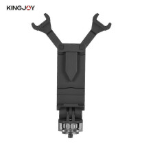 KINGJOY LC-22 Foldable Adjustable Smartphone Clip Holder Clamp Bracket with 1/4" Screw Compatible with iPhone 7 7Plus 6 6s 6Plus  Compatible with DJI
