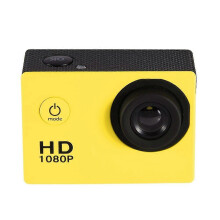 Waterproof Outdoor Cycling Sports Mini DV Action Camera Camcorder (Yellow)