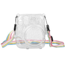 PVC Camera Protective Case Cover Shell Scratch Proof Antifall Compatible with Instant Camera mini11(transparent )