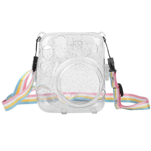 PVC Camera Protective Case Cover Shell Scratch Proof Antifall Compatible with Instant Camera mini11(transparent )