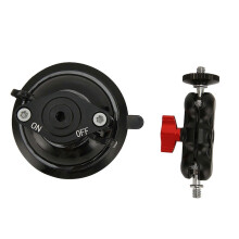 Powerful Suction Cup Camera Car Mount Action Camera Mount Camera Car Mount Dual Ball Articulating Arm 1/4 Screw Hole
