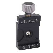Universal Quick Release Clamp Aluminum Alloy 1/4inch 3/8inch Thread Double Anti Slip Grooves Quick Release Plate QR Clamp Compatible with Camera Tripo
