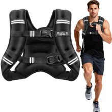 Kamizelka Obciążeniowa Sportowa Treningowa Regulowana Czarna 14,2 kg