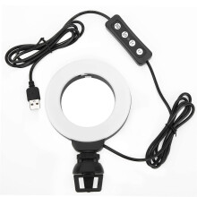 4 Inch 48LEDs Ring Filled Clip Light Portable Mini Selfie Photography USB Vlog Fill Lamp